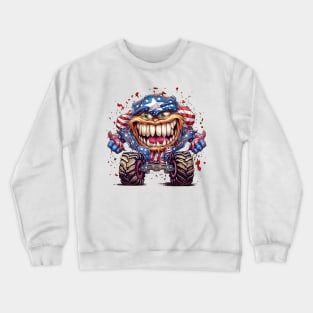 4th of July Monster Truck #1 Crewneck Sweatshirt